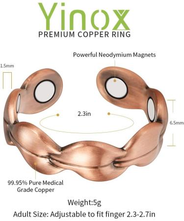 Wollet Magnetic Copper Ring for Arthritis - Adjustable Health Ring for Women & Men (CPR-0938) - Buy Online on GoSupps.com