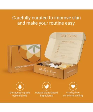 Herb N Eden Hyperpigmentation Facial Kit - 100% Natural Cleansing Masking Toning & Moisturizing Set | 5 Essential Products with Wash Mask Toner Serum | Effective Remedies for Even Skin Tone - Buy Online on GoSupps.com