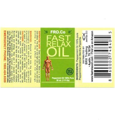 Fast Relax Oil - 100% Peppermint Aromatherapy Roll-On for Muscle Relief Aches & Stress Relief - Therapeutic Grade - Shop Internationally - Buy Online on GoSupps.com
