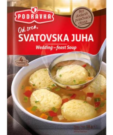 Podravka Wedding Soup Pack of 10 sachets 58 g - Buy Online on GoSupps.com