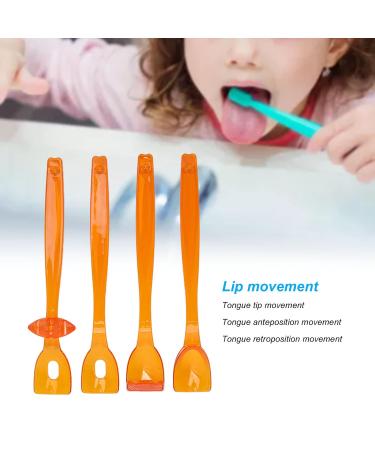 Mouth Tongue Tip Exerciser Trainer | Oral Muscle Strength Tool for Dysarthria | Relaxation Device (Orange) - Boost Your Mouth & Lip Muscle Training - Buy Online on GoSupps.com
