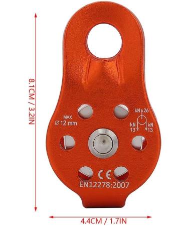 Baverta 26KN Climbing Pulley Wheel - Durable Aluminum Alloy Rope Pulley for 12mm Rope - International Shipping Available - Buy Online on GoSupps.com