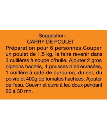 MAISON RAMA - Ile de la R union - Epices : (Lot de 2 Curcuma en pot 100g) - Buy Online on GoSupps.com