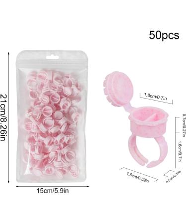 Teksome Glue Cups for Lash Extensions - Lash Glue Holders Eyelash Glue Holder - Compact Lash Glue Cups Lash Extension Supplies for Beauty Salons Home - Buy Online on GoSupps.com