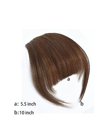 Buy Clip in Bangs One Piece Pony Hair Clip 100% Remy Human Hair for Women & Girls Light Brown French Bangs - Buy Online on GoSupps.com