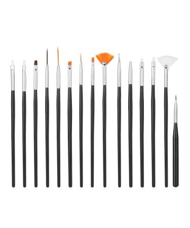 15pcs Painting Brush Set - DIY Nail Art Manicure Tools for Detailed Dotting & Line Drawing - International Shipping Available - Buy Online on GoSupps.com
