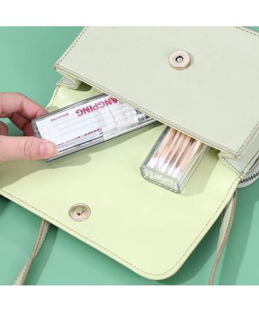 Portable Cotton Swabs Container - 2 Piece Clear Storage Box with Dust-Tight Lid | Ideal for Travel (Blue) - Buy Online on GoSupps.com