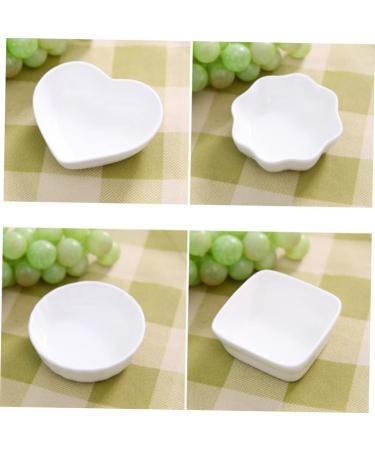 Zerodeko 2pcs Sauce Plate Sauce Dipping Bowl Ceremic Dipping Snack Platter Mini Bowls Ceramic Dessert Plate Seasoning Sauce Dish Condiment Dish Bowl Small Glass Bowls White Food Blush - Buy Online on GoSupps.com