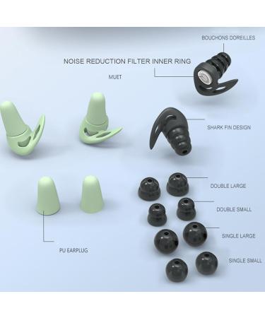 YOXIER Ear Plugs Sleep Earplugs Silicone Ear Plugs for Sleeping Noise Cancelling Reusable Earplugs for Noise Reduction Effective Sound Isolation Creates a Quiet Environment for Sleeping Study Work Co A Green - Buy Online on GoSupps.com