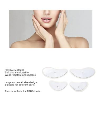 Reusable Latex-Free TENS Unit Pads for Facial Massage | Self-Adhesive Electrodes for V-Shaped Slim Face | International Shipping - Buy Online on GoSupps.com