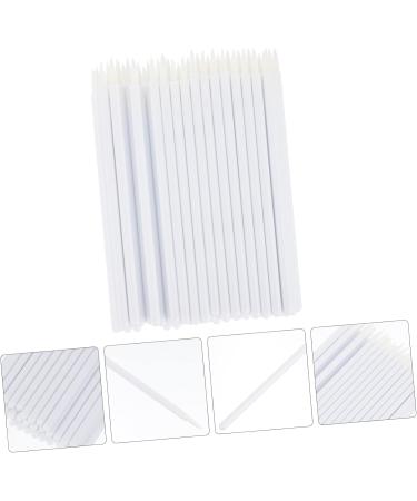 SKISUNO 100pcs Disposable Eyeliner Brush Liquid Eyeliner Cosmetic Eyeliner Wand Makeup Eye Tool Girl Make up 9x6.5cm White - Buy Online on GoSupps.com