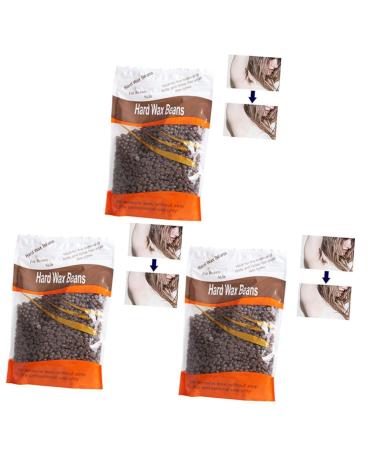 Frcolor 3pcs depilation hair pearls removal men film hard skin painless eyebrow wax free g for face sensitive back hot full of bikini beans pain