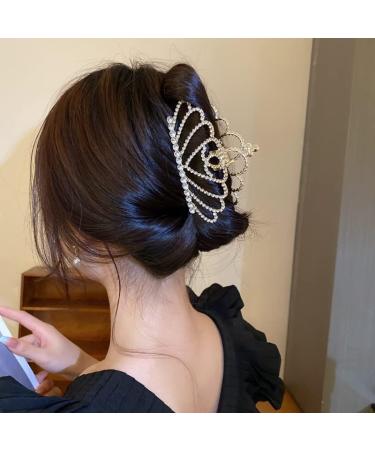 Pearl Grab Clip Lady Sweet Back Hair Shark Clip Temperament Hair Accessories Girl Hairpin 1 (Color : 1) - Buy Online on GoSupps.com