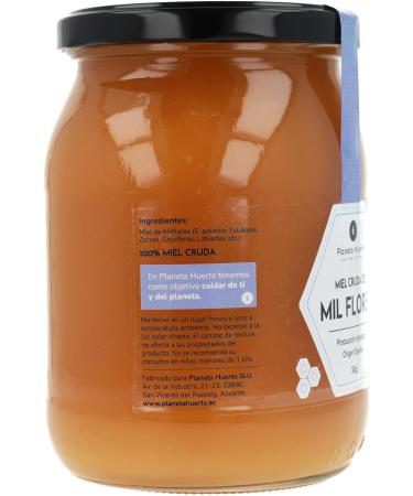 Raw honey from a thousand flowers planet vegetable garden 1 kg - Buy Online on GoSupps.com