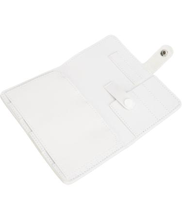 Nail Drill Bit Container Bag Portable Nail Drill Bit Organizer Bag with Zipper 37 Steel Pusher Slots (White) - Buy Online on GoSupps.com