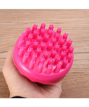 Magiclulu Hair Washing Comb - Soft Silicone Scalp Massage Brush for Head Relaxation | 1PC Rosy T-Head Massage Device - Buy Online on GoSupps.com