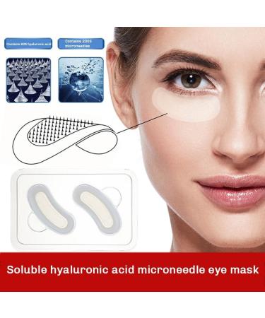 ZONTTR Reusable Hyaluronic Acid Microneedle Eye Patches Mask Anti Wrinkle Aging Dark Circles Moisturizing Under Eye Gel Pads - Buy Online on GoSupps.com