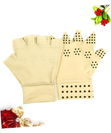 Healeved Anti-Slip Workout Gloves - 3 Pairs Magnetic Half Finger Sports Gloves for Fitness & Riding Non-Slip Elastic Support - Buy Online on GoSupps.com