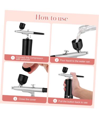 Angoily 1 Set Air Brush for Nails Nail Art Supplies Makeup Kits Painting Kit Cordless Airbrush Compressor Airbrush Painted Electric Spraygun Airbrush Makeup Aluminum Alloy Paint Cake 12.00X4.20X4.20CM Picture 1 - Buy Online on GoSupps.com