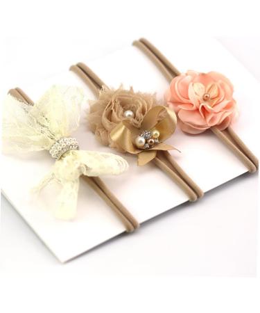 hair ties for kids infant hair ties hair ties for babies hair ties kids lace headbands hair accessories for kids lovely hair ring European and American flower head baby - Buy Online on GoSupps.com