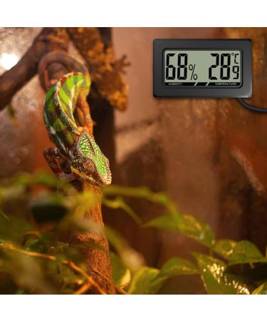 Mini Digital Reptiles Thermometer Hygrometer | Accurate Temperature & Humidity Meter for Terrariums | Ideal for Spiders Scorpions Lizards Chameleons & Snakes - Buy Online on GoSupps.com