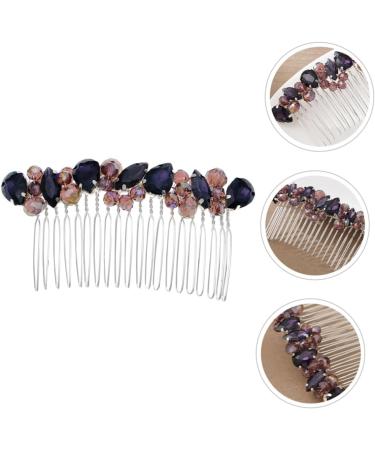 Housoutil Hair piece headband rhinestones bride accessories crown pearl diamond hair accessories vintage wedding Splitter hair curler Hair up comb wild dress wedding hair - Buy Online on GoSupps.com