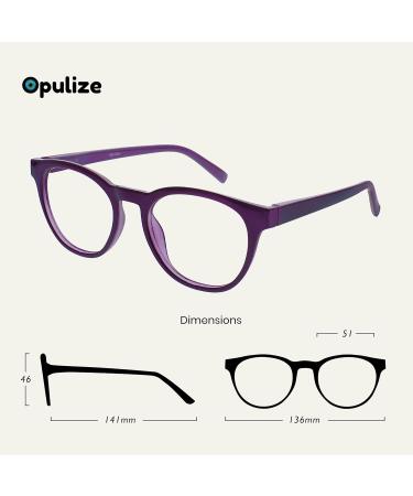 Opulize Blu - Blue Light Filter Reading Glasses 3-Pack for Men & Women | Free Shipping - +2.00 Diopters in Purple Green & Ice Cream Colors - Buy Online on GoSupps.com