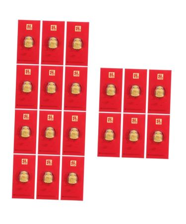 Didiseaon 18 Pcs Red Envelope Wedding Hongbao Lucky Money Envelopes Red Money Packets Chinese Lai See Wedding Gift Card Red Packet for New Year New Year Items Christmas Imitation Gold Leaf