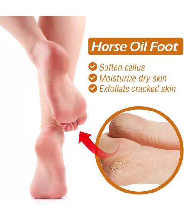 Horse Oil Foot Repair Cream 3Pcs 30g Foot Care Cream Easily Absorbed Moisturizing Horse Oil Foot Care Cream for Extremely Dry Cracked Feet - Buy Online on GoSupps.com