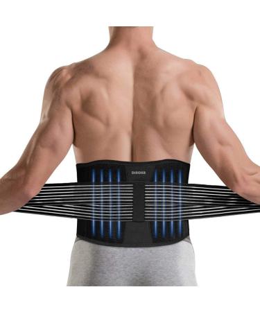 Dinoka back band back belt belt for men and women back support belt for relieving pain adjustable waist trimmer belt double lock lumbar support for the perfect seat
