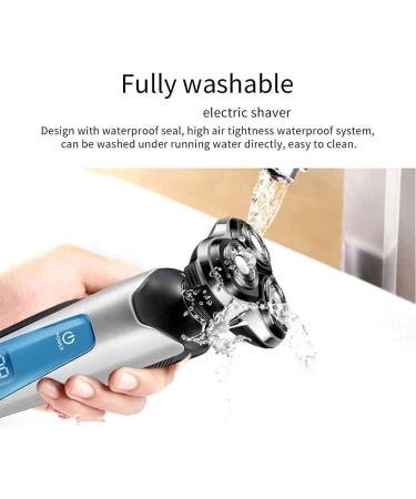 GeRRiT Electric Razor for Men - Waterproof Cordless Rotary Shaver with Beard Trimmer & LED Display - Perfect for Travel | USB Rechargeable - Buy Online on GoSupps.com