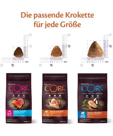 Wellness Core Small Breed Adult Original Grain-Free Dog Food 5kg - High Meat Turkey & Chicken for Small Dogs - Buy Online on GoSupps.com