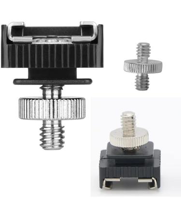 1/4 Female Thread to Hot Shoe Adapter with Bubble Level Camera Cover and Male Screw Adapter for Magic Arm, Monitor, Video Light - Buy Online on GoSupps.com