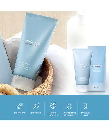 Leaders Calming Clear Acne Foam Cleanser Gentle Deep Cleanser for Acne-Prone Skin Acne Skin Care Calms Redness & Irritation Controls Excess Sebum & Exfoliate Dead Skin Cells 150ml (5.07 oz) - Buy Online on GoSupps.com