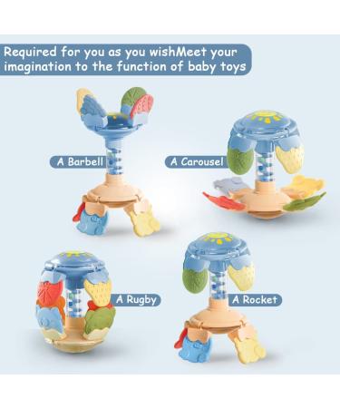 Inbeby Teething Toys for Baby | 8 Multi-Shape Texture Teethers | 2 in 1 Rattle & Silicone Teether | Soothes Sore Gums | Infant Boy Girl 0-12 Months - Buy Online on GoSupps.com