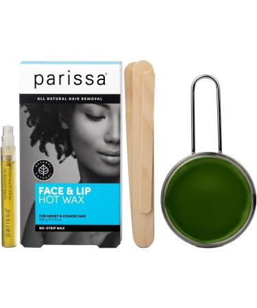 Parissa Hot Wax Hair Removal Bundle For Easy At home waxing Includes No Strip Face and Lip Hot Wax Kit & Mini Pro Wax Warmer (Best For Face Chin and Upper Lip Waxing) - Buy Online on GoSupps.com