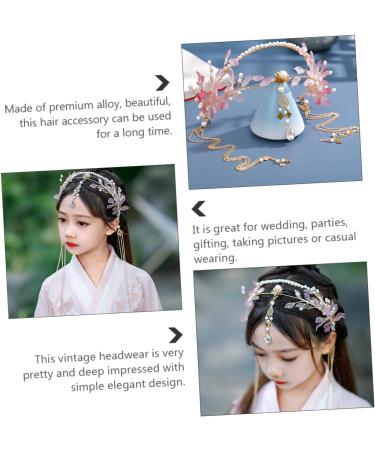FOYTOKI 1pc Ancient Style Hair Crown Headdress Long Tassel Hair Accessory Vintage Hanfu Hair Accessory Chinese Traditional Hair Accessory Long Tassel Headdress Chinese Style Headband - Buy Online on GoSupps.com