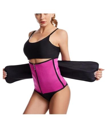 HKDYWTNB Back Brace Lumbar Support Shapewear Compression Invisible Body Shaper Waist Cincher Trainer Corset Tummy Waist Belt Medium Pink