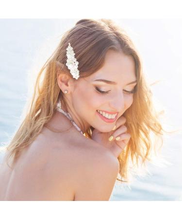 Yucool 4 Pearl Hair Ties | Elegant Pearl Hair Accessories for Weddings Parties & Gifts - 8 Pack - Buy Online on GoSupps.com