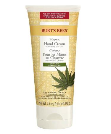 Burt's Bees Hemp Seed Oil Hand Cream for Dry Skin 2.5 Oz - Pack of 3 | Moisturizing Hand Lotion - Buy Online on GoSupps.com