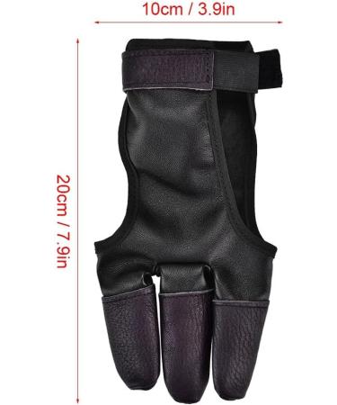 VGEBY Archery Finger Glove  Faux Cowhide Three Finger Recurve Bow Archery Glove for Hunting Shooting Bow - Buy Online on GoSupps.com