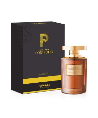 Al Haramain Portfolio Imperial Oud - Perfume for Women And Men - Amber Woody Fragrance of Sage Patchouli and Sandalwood - 2.5 oz EDP Spray
