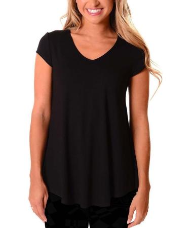 Micosuza Women's Black Rash Guard Swim Shirt with UV Sun Protection Large - Buy Online on GoSupps.com