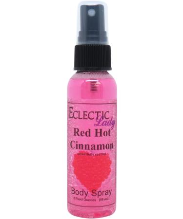 Eclectic Lady Red Hot Cinnamon Body Spray - 2 oz Handcrafted in USA Paraben Free Moisturizing Fragrance for Women Regular Strength 2 Fluid Ounces