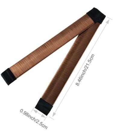 3-Piece Hair Bun Maker Set - Easy Snap Roll Nets for Women & Kids - French Twist Styling Tool - Brown - Buy Online on GoSupps.com
