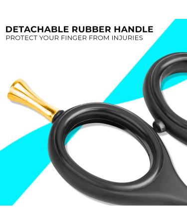 The Cut Factory Barber Hair Scissors 6.5 Inches - Professional Stainless Steel Hair Cutting Scissors with Razor Edge Blades for Salon & Personal Use (Black) - Buy Online on GoSupps.com