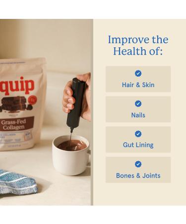 Equip Foods Grass Fed Collagen Powder | Hydrolyzed Bovine Collagen Peptides with Amino Acids | Prime Beef Collagen for Healthy Joints Skin & Nails | Non-GMO Paleo Friendly | 30 Servings Chocolate - Buy Online on GoSupps.com