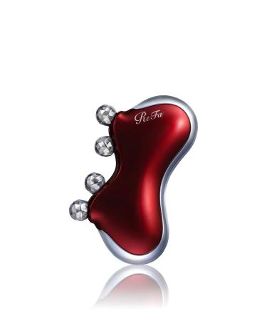 ReFa CAXA M1 | Facial Contouring Tool | Face Roller | Reduces Appearance of Wrinkles | Firming | Line Smoothing Device | Help Tighten and Tone Skin Pearl Red