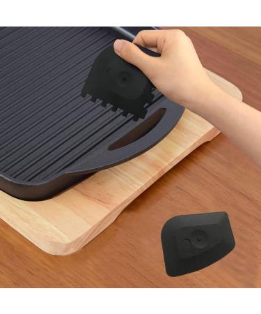 Leapbeast Cast Iron Cleaner - Ultimate Dutch Oven & Grill Pan Accessories | 11x7 cm Plastic Grill Scrap & Ring Cleaner - Buy Online on GoSupps.com