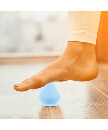Beavorty Mountable Massage Ball - Trigger Point Suction Cup Massager for Deep Tissue Relief | Ideal for Back Neck & Foot Pain | Blue - Buy Online on GoSupps.com